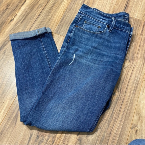 Loft Relaxed Skinny Distressed Jeans 29/8P - Picture 2 of 11